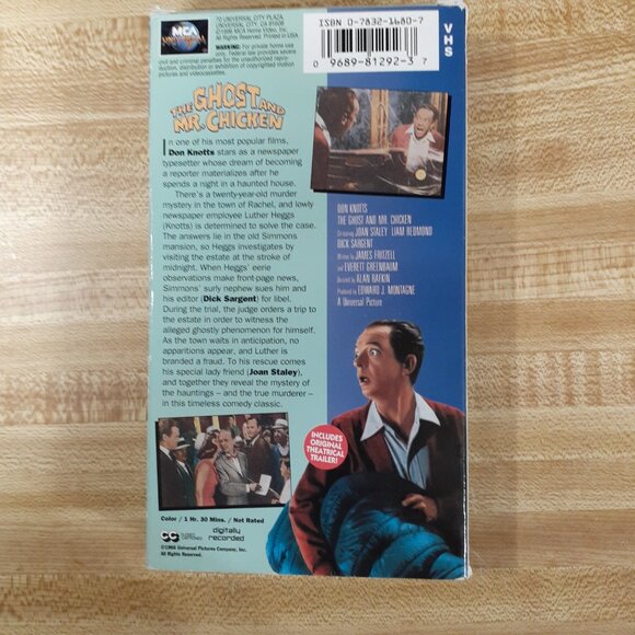 The Ghost and Mr. Chicken 1966 VHS Don Knotts Halloween Comedy Classics VTG 1996 - Picture 5 of 7